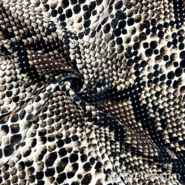 Digital Print Knit Polyester Stretch Corean Velvet Tabric